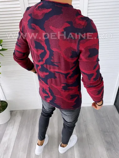 Bluza barbati grena slim fit T3705 1-6/X8-5